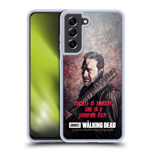 AMC The Walking Dead Negan Lucille Vampire Bat Soft Gel Case for Samsung Galaxy S21 FE 5G & MagSafe