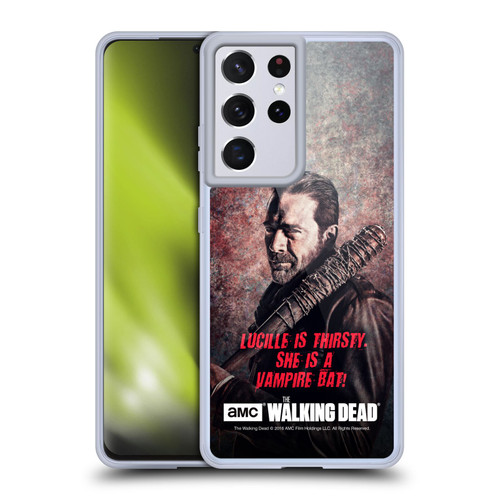 AMC The Walking Dead Negan Lucille Vampire Bat Soft Gel Case for Samsung Galaxy S21 Ultra 5G & MagSafe