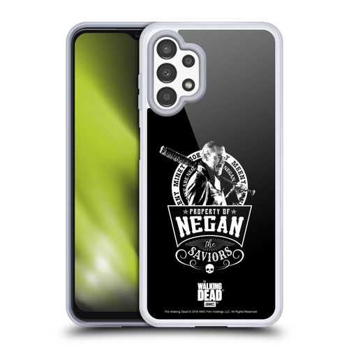 AMC The Walking Dead Negan Biker Art Saviors Soft Gel Case for Samsung Galaxy A13 (2022)