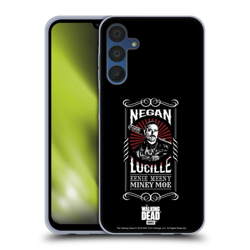 AMC The Walking Dead Negan Biker Art Lucille Soft Gel Case for Samsung Galaxy A15 & MagSafe