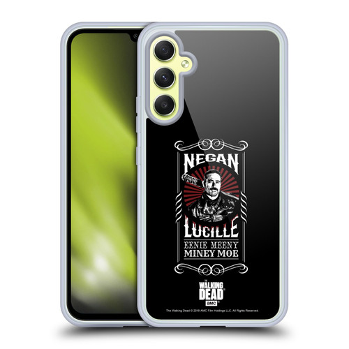 AMC The Walking Dead Negan Biker Art Lucille Soft Gel Case for Samsung Galaxy A34 5G