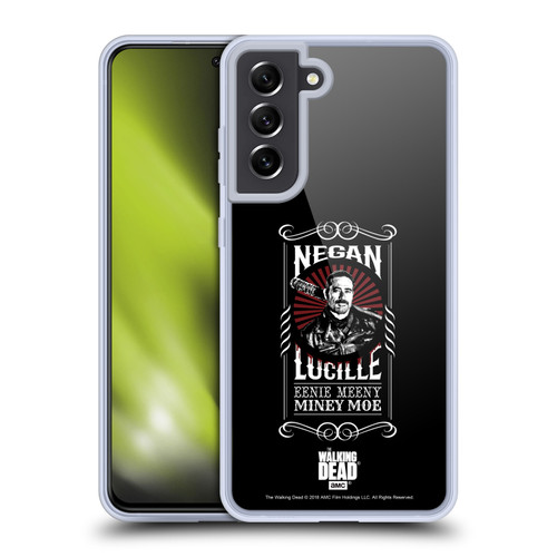 AMC The Walking Dead Negan Biker Art Lucille Soft Gel Case for Samsung Galaxy S21 FE 5G & MagSafe