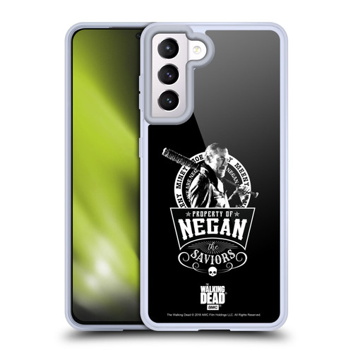 AMC The Walking Dead Negan Biker Art Saviors Soft Gel Case for Samsung Galaxy S21 5G & MagSafe