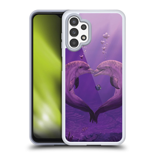 Vincent Hie Animals Sea Of Hearts Soft Gel Case for Samsung Galaxy A13 (2022)