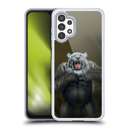 Vincent Hie Animals Tiger Gorilla Soft Gel Case for Samsung Galaxy A13 (2022)