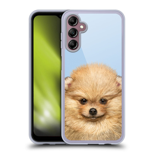Vincent Hie Animals Pomeranian Puppy Soft Gel Case for Samsung Galaxy A14 5G