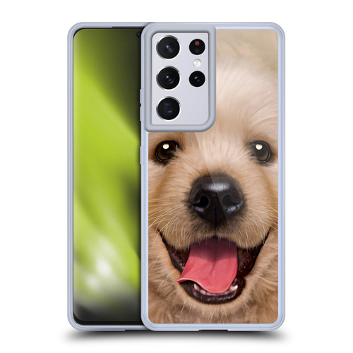Vincent Hie Big Face Puppies Retriever Soft Gel Case for Samsung Galaxy S21 Ultra 5G & MagSafe