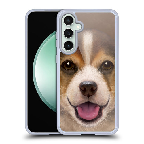 Vincent Hie Big Face Puppies Beagle Soft Gel Case for Samsung Galaxy S23 FE 5G & MagSafe