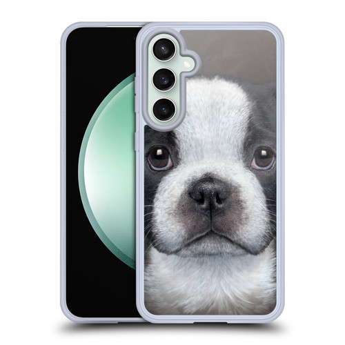 Vincent Hie Big Face Puppies French Bulldog Soft Gel Case for Samsung Galaxy S23 FE 5G & MagSafe