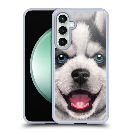 Vincent Hie Big Face Puppies Husky Soft Gel Case for Samsung Galaxy S23 FE 5G & MagSafe