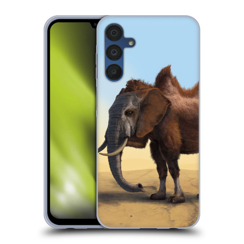 Vincent Hie Animals Camelelphant Soft Gel Case for Samsung Galaxy A15 & MagSafe