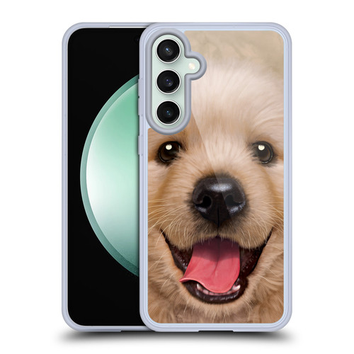 Vincent Hie Big Face Puppies Retriever Soft Gel Case for Samsung Galaxy S23 FE 5G & MagSafe
