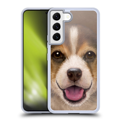 Vincent Hie Big Face Puppies Beagle Soft Gel Case for Samsung Galaxy S22 5G & MagSafe