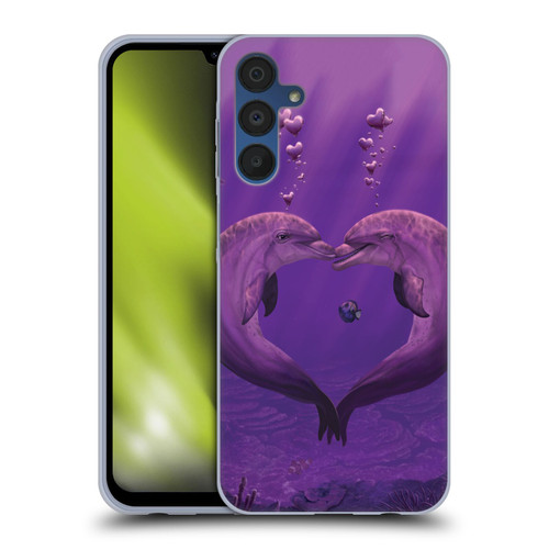 Vincent Hie Animals Sea Of Hearts Soft Gel Case for Samsung Galaxy A15 & MagSafe