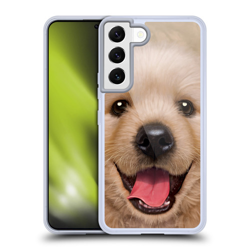 Vincent Hie Big Face Puppies Retriever Soft Gel Case for Samsung Galaxy S22 5G & MagSafe