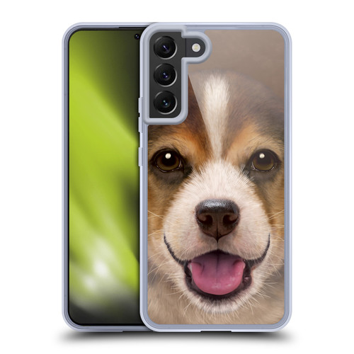Vincent Hie Big Face Puppies Beagle Soft Gel Case for Samsung Galaxy S22+ 5G & MagSafe