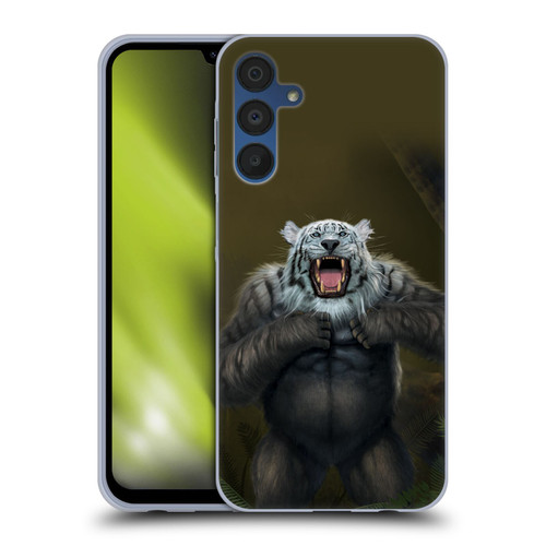 Vincent Hie Animals Tiger Gorilla Soft Gel Case for Samsung Galaxy A15 & MagSafe