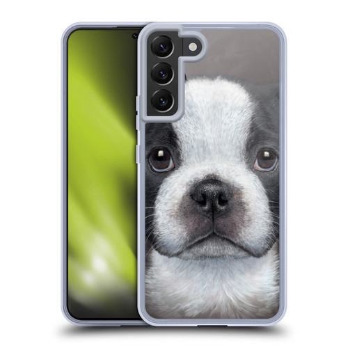 Vincent Hie Big Face Puppies French Bulldog Soft Gel Case for Samsung Galaxy S22+ 5G & MagSafe