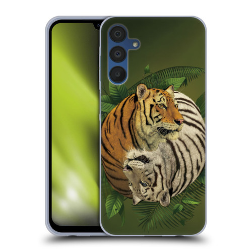 Vincent Hie Animals Tiger Yin Yang Soft Gel Case for Samsung Galaxy A15 & MagSafe