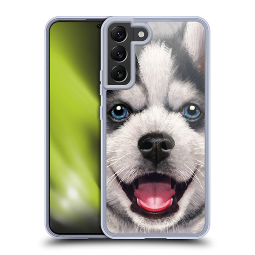 Vincent Hie Big Face Puppies Husky Soft Gel Case for Samsung Galaxy S22+ 5G & MagSafe