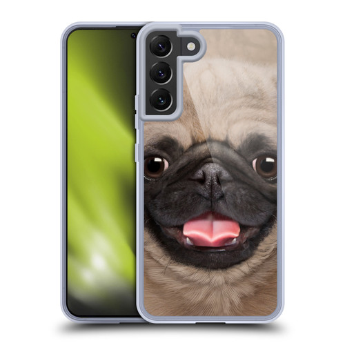 Vincent Hie Big Face Puppies Pug Soft Gel Case for Samsung Galaxy S22+ 5G & MagSafe