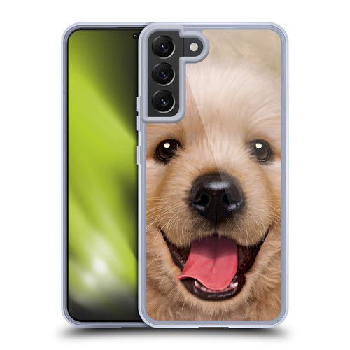 Vincent Hie Big Face Puppies Retriever Soft Gel Case for Samsung Galaxy S22+ 5G & MagSafe