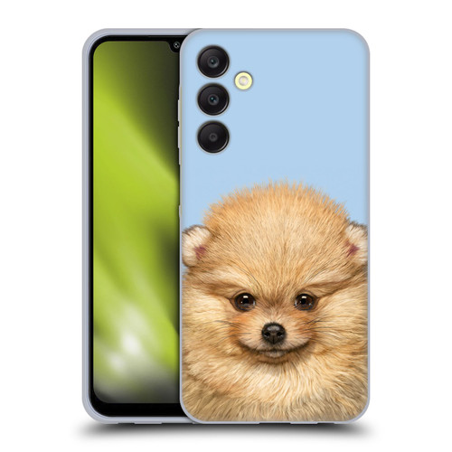 Vincent Hie Animals Pomeranian Puppy Soft Gel Case for Samsung Galaxy A25 5G