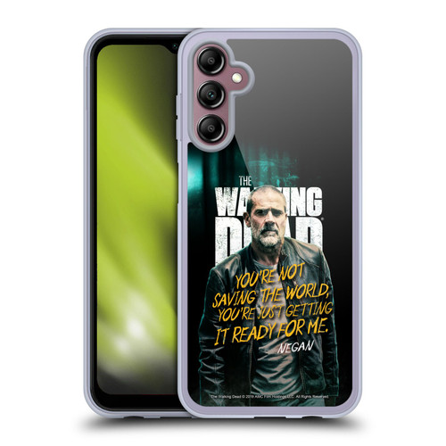 AMC The Walking Dead Season 9 Quotes Negan Soft Gel Case for Samsung Galaxy A14 5G