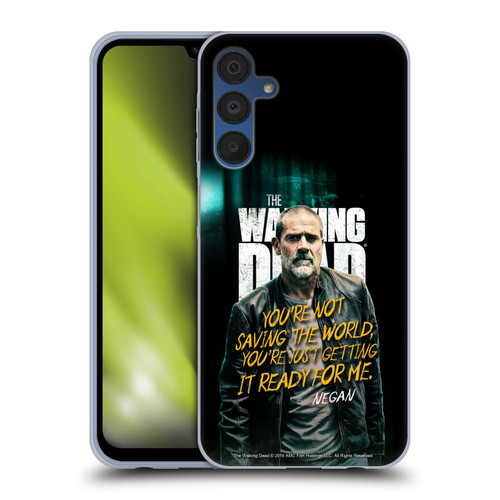 AMC The Walking Dead Season 9 Quotes Negan Soft Gel Case for Samsung Galaxy A15 & MagSafe