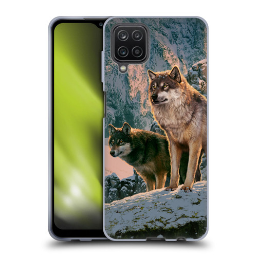 Vincent Hie Canidae Wolf Couple Soft Gel Case for Samsung Galaxy A12 (2020)