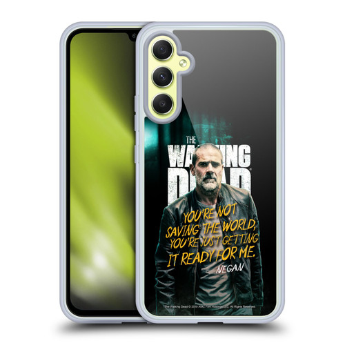 AMC The Walking Dead Season 9 Quotes Negan Soft Gel Case for Samsung Galaxy A34 5G