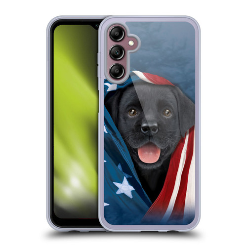 Vincent Hie Canidae Black Labrador Soft Gel Case for Samsung Galaxy A14 5G