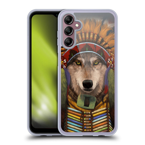 Vincent Hie Canidae Wolf Spirit Chief Soft Gel Case for Samsung Galaxy A14 5G