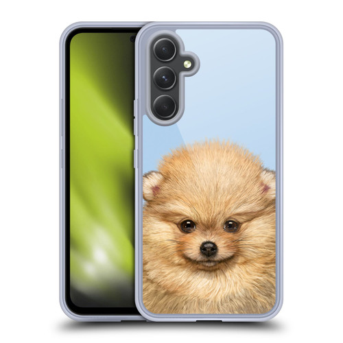 Vincent Hie Animals Pomeranian Puppy Soft Gel Case for Samsung Galaxy A54 5G