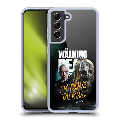 AMC The Walking Dead Season 9 Quotes Alpha Soft Gel Case for Samsung Galaxy S21 FE 5G & MagSafe