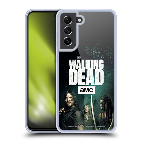 AMC The Walking Dead Season 9 Quotes Daryl, Carol & Michonne Soft Gel Case for Samsung Galaxy S21 FE 5G & MagSafe