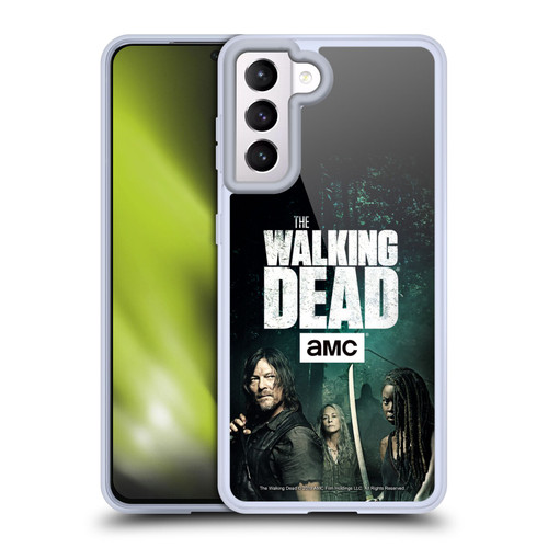 AMC The Walking Dead Season 9 Quotes Daryl, Carol & Michonne Soft Gel Case for Samsung Galaxy S21 5G & MagSafe