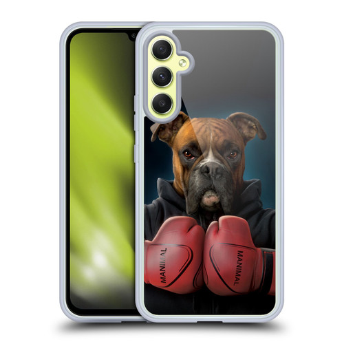 Vincent Hie Canidae Boxer Soft Gel Case for Samsung Galaxy A34 5G