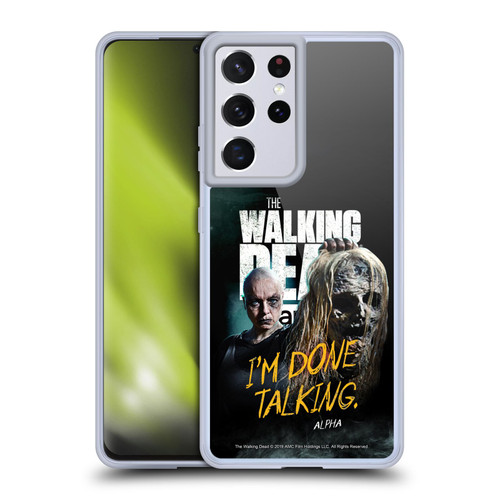 AMC The Walking Dead Season 9 Quotes Alpha Soft Gel Case for Samsung Galaxy S21 Ultra 5G & MagSafe