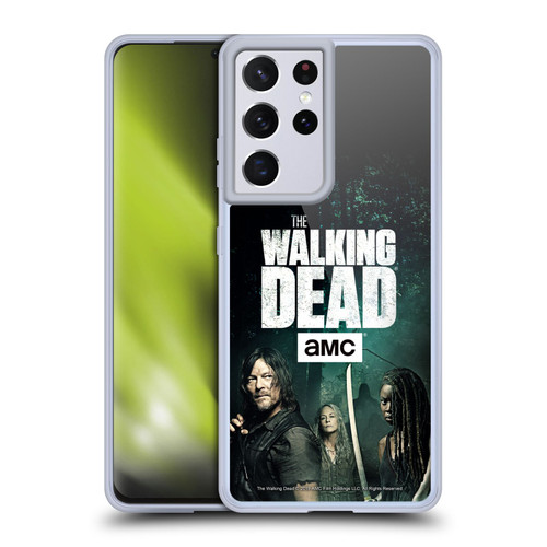 AMC The Walking Dead Season 9 Quotes Daryl, Carol & Michonne Soft Gel Case for Samsung Galaxy S21 Ultra 5G & MagSafe