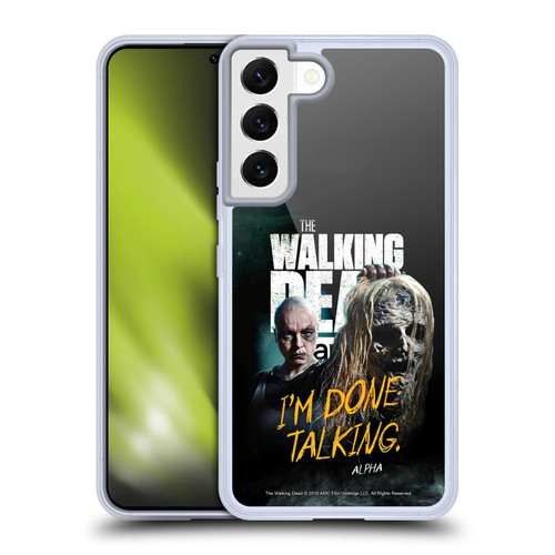 AMC The Walking Dead Season 9 Quotes Alpha Soft Gel Case for Samsung Galaxy S22 5G & MagSafe