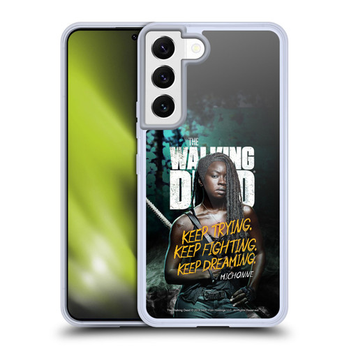 AMC The Walking Dead Season 9 Quotes Michonne Soft Gel Case for Samsung Galaxy S22 5G & MagSafe