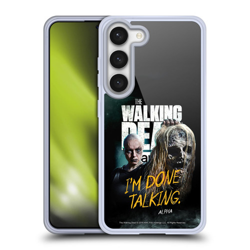 AMC The Walking Dead Season 9 Quotes Alpha Soft Gel Case for Samsung Galaxy S23 5G & MagSafe