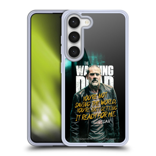 AMC The Walking Dead Season 9 Quotes Negan Soft Gel Case for Samsung Galaxy S23 5G & MagSafe