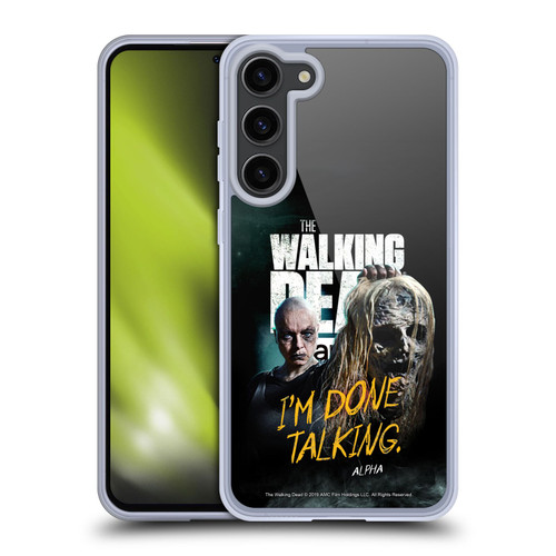 AMC The Walking Dead Season 9 Quotes Alpha Soft Gel Case for Samsung Galaxy S23+ 5G & MagSafe