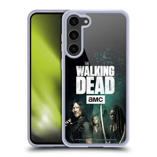 AMC The Walking Dead Season 9 Quotes Daryl, Carol & Michonne Soft Gel Case for Samsung Galaxy S23+ 5G & MagSafe