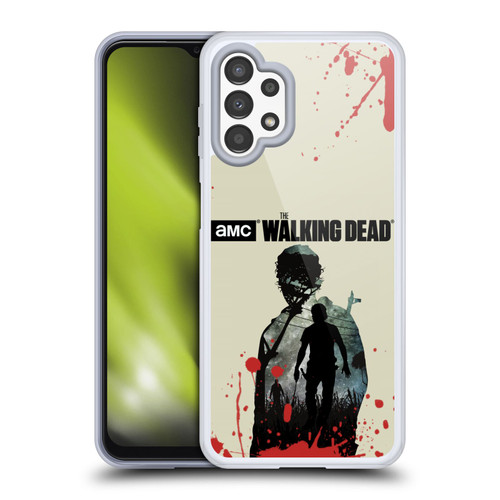 AMC The Walking Dead Silhouettes Rick Soft Gel Case for Samsung Galaxy A13 (2022)