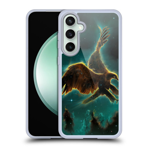 Vincent Hie Animals Eagle Galaxy Soft Gel Case for Samsung Galaxy S23 FE 5G & MagSafe