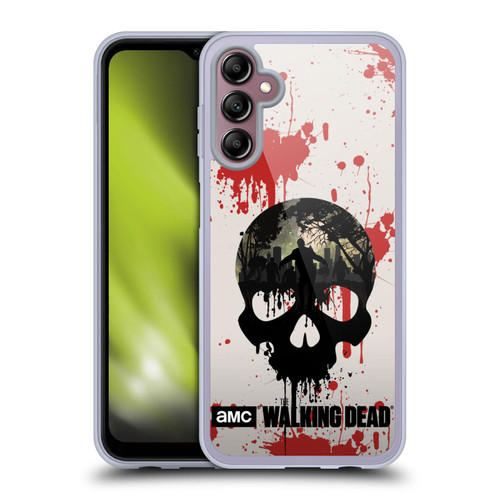 AMC The Walking Dead Silhouettes Skull Soft Gel Case for Samsung Galaxy A14 5G