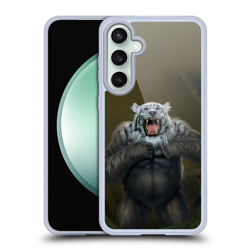 Vincent Hie Animals Tiger Gorilla Soft Gel Case for Samsung Galaxy S23 FE 5G & MagSafe
